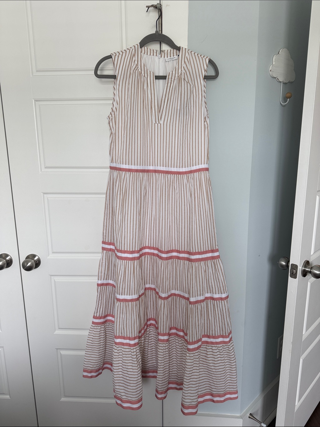 Cabana Life Tiered Maxi Dress With Upf50 - Sz Small (Nwt)